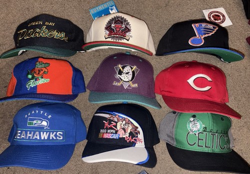 Vintage sports snapback hat - vintage,